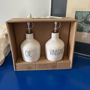 Rae Dunn Oil and Vinegar Cruet Set